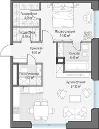 1-BD Apartment Sale, 65.2 sq. m. at Ilinka 3/8, Ilyinka Street, 3/8с4, Moscow, Russia #2 1-BD Apartment Sale, 65.2 sq. m. at Ilinka 3/8, Ilyinka Street, 3/8с4, Moscow, Russia #2
