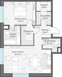 1-BD Apartment Sale, 69.8 sq. m. at Ilinka 3/8, Ilyinka Street, 3/8с4, Moscow, Russia #3 1-BD Apartment Sale, 69.8 sq. m. at Ilinka 3/8, Ilyinka Street, 3/8с4, Moscow, Russia #3