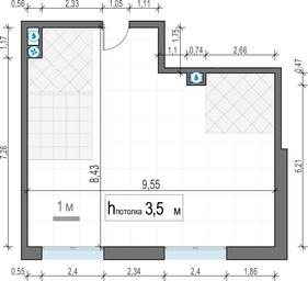 1-BD Apartment Sale, 69.4平方米 at Ilinka 3/8, Ilyinka Street, 3/8с4, Moscow, Russia #4