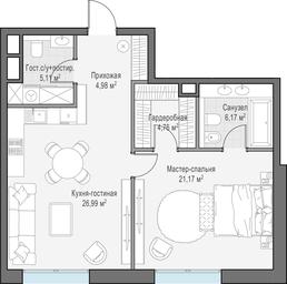 1-BD Apartment Sale, 69 sq. m. at Ilinka 3/8, Ilyinka Street, 3/8с4, Moscow, Russia #3 1-BD Apartment Sale, 69 sq. m. at Ilinka 3/8, Ilyinka Street, 3/8с4, Moscow, Russia #3