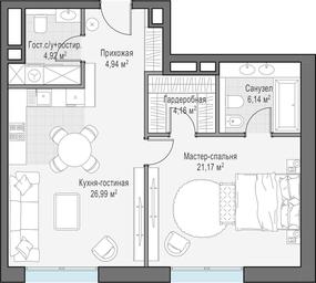 1-BD Apartment Sale, 69 sq. m. at Ilinka 3/8, Ilyinka Street, 3/8с4, Moscow, Russia #2 1-BD Apartment Sale, 69 sq. m. at Ilinka 3/8, Ilyinka Street, 3/8с4, Moscow, Russia #2