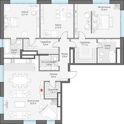 4-BD Apartment Sale, 189.1平方米 at Ilinka 3/8, Ilyinka Street, 3/8с4, Moscow, Russia #2