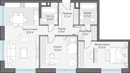 Продажа 2-комн. квартиры, 88,5 м² в ЖК «Ильинка 3&#x2F;8», улица Ильинка, 3/8с4, Москва, Россия #4