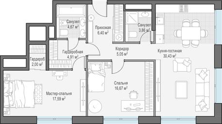 Продажа 1-комн. квартиры, 91,8 м² в ЖК «Сервисные резиденции в клубных особняках «Ильинка 3/8»», улица Ильинка, 3/8с4, Москва, Россия #2 Продажа 1-комн. квартиры, 91,8 м² в ЖК «Сервисные резиденции в клубных особняках «Ильинка 3/8»», улица Ильинка, 3/8с4, Москва, Россия #2