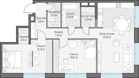 Продажа 1-комн. квартиры, 91,5 м² в ЖК «Сервисные резиденции в клубных особняках «Ильинка 3/8»», улица Ильинка, 3/8с4, Москва, Россия #3 Продажа 1-комн. квартиры, 91,5 м² в ЖК «Сервисные резиденции в клубных особняках «Ильинка 3/8»», улица Ильинка, 3/8с4, Москва, Россия #3