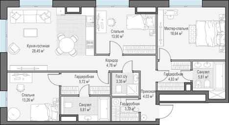 Продажа 2-комн. квартиры, 112,3 м² в ЖК «Сервисные резиденции в клубных особняках «Ильинка 3/8»», улица Ильинка, 3/8с4, Москва, Россия #2 Продажа 2-комн. квартиры, 112,3 м² в ЖК «Сервисные резиденции в клубных особняках «Ильинка 3/8»», улица Ильинка, 3/8с4, Москва, Россия #2
