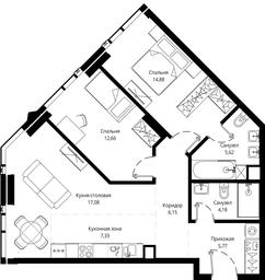 2-BD Apartment Sale, 73.33 sq. m. at Jois, 3rd Silikatny Drive, 10, Moscow, Russia #4
