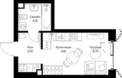 Apartment Sale, 23.9平方米 at SET, Vereyskaya Street, Moscow, Russia #2