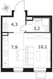 Apartment Sale, 25.5 sq. m. at 1 Himkinskij, zhiloy kompleks 1-y Khimkinskiy, kvartal Mezhdunarodny, mikrorayon Klyazma-Starbeyevo, Khimki, Moscow Region, Russia #3 Apartment Sale, 25.5 sq. m. at 1 Himkinskij, zhiloy kompleks 1-y Khimkinskiy, kvartal Mezhdunarodny, mikrorayon Klyazma-Starbeyevo, Khimki, Moscow Region, Russia #3