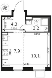 Apartment Sale, 25.5 sq. m. at 1 Himkinskij, zhiloy kompleks 1-y Khimkinskiy, kvartal Mezhdunarodny, mikrorayon Klyazma-Starbeyevo, Khimki, Moscow Region, Russia #2 Apartment Sale, 25.5 sq. m. at 1 Himkinskij, zhiloy kompleks 1-y Khimkinskiy, kvartal Mezhdunarodny, mikrorayon Klyazma-Starbeyevo, Khimki, Moscow Region, Russia #2