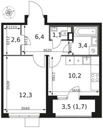 1-BD Apartment Sale, 37.7 sq. m. at 1 Himkinskij, zhiloy kompleks 1-y Khimkinskiy, kvartal Mezhdunarodny, mikrorayon Klyazma-Starbeyevo, Khimki, Moscow Region, Russia #2 1-BD Apartment Sale, 37.7 sq. m. at 1 Himkinskij, zhiloy kompleks 1-y Khimkinskiy, kvartal Mezhdunarodny, mikrorayon Klyazma-Starbeyevo, Khimki, Moscow Region, Russia #2