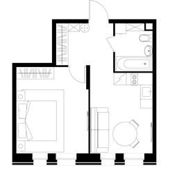 Apartment Sale, 38.6平方米 at Pervyi Moskovskiy, ulitsa Bianki, 1, Moskovskiy, Moscow, Russia #4
