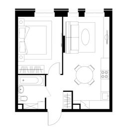 Apartment Sale, 40.4平方米 at Pervyi Moskovskiy, ulitsa Bianki, 1, Moskovskiy, Moscow, Russia #4
