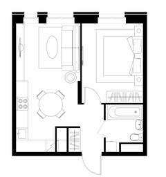 Apartment Sale, 39.4平方米 at Pervyi Moskovskiy, ulitsa Bianki, 1, Moskovskiy, Moscow, Russia #4