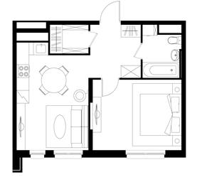 Apartment Sale, 45.4 sq. m. at Pervyi Moskovskiy, ulitsa Bianki, 1, Moskovskiy, Moscow, Russia #4