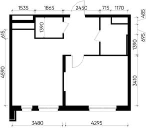 Apartment Sale, 45.4 sq. m. at Pervyi Moskovskiy, ulitsa Bianki, 1, Moskovskiy, Moscow, Russia #3 Apartment Sale, 45.4 sq. m. at Pervyi Moskovskiy, ulitsa Bianki, 1, Moskovskiy, Moscow, Russia #3