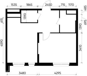 Apartment Sale, 45.4 sq. m. at Pervyi Moskovskiy, ulitsa Bianki, 1, Moskovskiy, Moscow, Russia #3 Apartment Sale, 45.4 sq. m. at Pervyi Moskovskiy, ulitsa Bianki, 1, Moskovskiy, Moscow, Russia #3