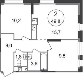 2-BD Apartment Sale, 49.8 sq. m. at Pervyi Moskovskiy, ulitsa Bianki, 1, Moskovskiy, Moscow, Russia #2 2-BD Apartment Sale, 49.8 sq. m. at Pervyi Moskovskiy, ulitsa Bianki, 1, Moskovskiy, Moscow, Russia #2