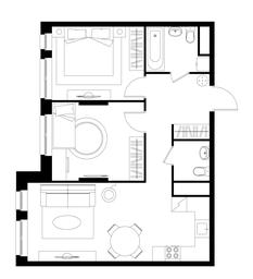 2-BD Apartment Sale, 61.3 sq. m. at Pervyi Moskovskiy, ulitsa Bianki, 1, Moskovskiy, Moscow, Russia #4