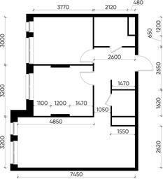 2-BD Apartment Sale, 61.3 sq. m. at Pervyi Moskovskiy, ulitsa Bianki, 1, Moskovskiy, Moscow, Russia #3