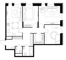 3-BD Apartment Sale, 87.7平方米 at Pervyi Moskovskiy, ulitsa Bianki, 1, Moskovskiy, Moscow, Russia #4