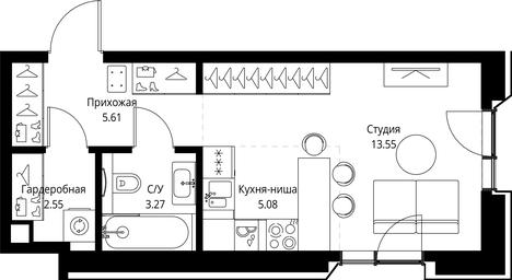 Apartment Sale, 30.06平方米 at MIRA, Mira Avenue, Moscow, Russia #4