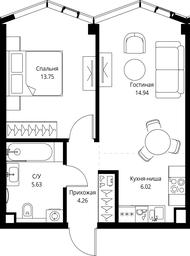 1-BD Apartment Sale, 44.6 sq. m. at MIRA, Mira Avenue, Moscow, Russia #2 1-BD Apartment Sale, 44.6 sq. m. at MIRA, Mira Avenue, Moscow, Russia #2