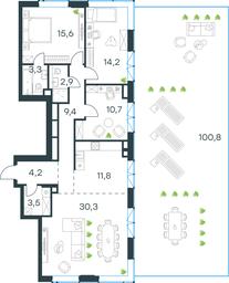 3-BD Apartment Sale, 136.1平方米 at Level Prichalnyi, Prichalny Drive, 8к1, Moscow, Russia #3 3-BD Apartment Sale, 136.1平方米 at Level Prichalnyi, Prichalny Drive, 8к1, Moscow, Russia #3