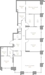 4-BD Apartment Sale, 163.3 sq. m. at Luzhniki Collection, Luzhnetskaya Embankment, 2/4с17, Moscow, Russia #2 4-BD Apartment Sale, 163.3 sq. m. at Luzhniki Collection, Luzhnetskaya Embankment, 2/4с17, Moscow, Russia #2