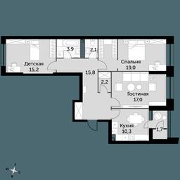 3-BD Apartment Sale, 89 sq. m. at Sky Garden, Stroitelny Drive, 9с6, Moscow, Russia #2 3-BD Apartment Sale, 89 sq. m. at Sky Garden, Stroitelny Drive, 9с6, Moscow, Russia #2