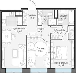 1-BD Apartment Sale, 68.9 sq. m. at West Garden, Minskaya Street, 1Вс1, Moscow, Russia #4