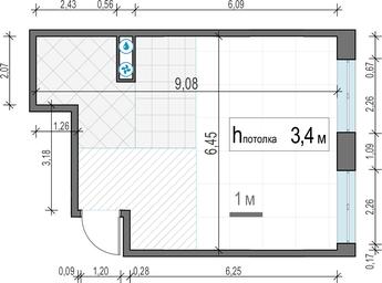 1-BD Apartment Sale, 49.3 sq. m. at West Garden, Minskaya Street, 1Вс1, Moscow, Russia #3 1-BD Apartment Sale, 49.3 sq. m. at West Garden, Minskaya Street, 1Вс1, Moscow, Russia #3