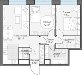1-BD Apartment Sale, 68.7 sq. m. at West Garden, Minskaya Street, 1Вс1, Moscow, Russia #4