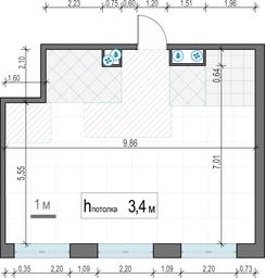 1-BD Apartment Sale, 68.7 sq. m. at West Garden, Minskaya Street, 1Вс1, Moscow, Russia #3