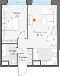1-BD Apartment Sale, 52.4 sq. m. at West Garden, Minskaya Street, 1Вс1, Moscow, Russia #4