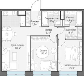 1-BD Apartment Sale, 73 sq. m. at West Garden, Minskaya Street, 1Вс1, Moscow, Russia #4