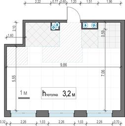 1-BD Apartment Sale, 68.7 sq. m. at West Garden, Minskaya Street, 1Вс1, Moscow, Russia #3 1-BD Apartment Sale, 68.7 sq. m. at West Garden, Minskaya Street, 1Вс1, Moscow, Russia #3