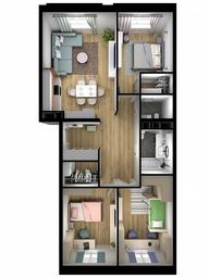 3-BD Apartment Sale, 87.04 sq. m. at Kvartal Rumyantsevo, ulitsa Admirala Kornilova, с1, Mosrentgen Settlement, Moscow, Russia #3 3-BD Apartment Sale, 87.04 sq. m. at Kvartal Rumyantsevo, ulitsa Admirala Kornilova, с1, Mosrentgen Settlement, Moscow, Russia #3
