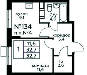 Apartment Sale, 32.7平方米 at Tsvetochnye Poliany, kvartal № 23, Filimonkovskoye Municipal Formation, Moscow, Russia #3 Apartment Sale, 32.7平方米 at Tsvetochnye Poliany, kvartal № 23, Filimonkovskoye Municipal Formation, Moscow, Russia #3