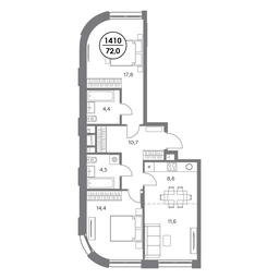 3-BD Apartment Sale, 72平方米 at Admiral, Shosseynaya Street, 4А, Moscow, Russia #3 3-BD Apartment Sale, 72平方米 at Admiral, Shosseynaya Street, 4А, Moscow, Russia #3