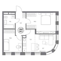 3-BD Apartment Sale, 54.2平方米 at Admiral, Shosseynaya Street, 4А, Moscow, Russia #3 3-BD Apartment Sale, 54.2平方米 at Admiral, Shosseynaya Street, 4А, Moscow, Russia #3