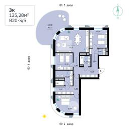Apartment Sale, 135.28 sq. m. at SberCity, zhiloy kompleks Sbersiti, Rublyovo-Arkhangelskoye Microdistrict, Moscow, Russia #3 Apartment Sale, 135.28 sq. m. at SberCity, zhiloy kompleks Sbersiti, Rublyovo-Arkhangelskoye Microdistrict, Moscow, Russia #3