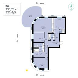 Apartment Sale, 135.28 sq. m. at SberCity, zhiloy kompleks Sbersiti, Rublyovo-Arkhangelskoye Microdistrict, Moscow, Russia #2 Apartment Sale, 135.28 sq. m. at SberCity, zhiloy kompleks Sbersiti, Rublyovo-Arkhangelskoye Microdistrict, Moscow, Russia #2