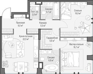 Продажа 1-комн. квартиры, 87,5 м² в ЖК «Роскошный квартал LIFE TIME (ЛАЙФ ТАЙМ)», улица Сергея Макеева, вл11/9с1-10, Москва, Россия #3 Продажа 1-комн. квартиры, 87,5 м² в ЖК «Роскошный квартал LIFE TIME (ЛАЙФ ТАЙМ)», улица Сергея Макеева, вл11/9с1-10, Москва, Россия #3