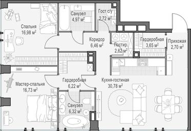 1-BD Apartment Sale, 100.1 sq. m. at Life Time, Sergeya Makeyeva Street, вл11/9с1-10, Moscow, Russia #2 1-BD Apartment Sale, 100.1 sq. m. at Life Time, Sergeya Makeyeva Street, вл11/9с1-10, Moscow, Russia #2