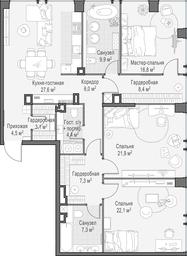 2-BD Apartment Sale, 139.3平方米 at Life Time, Sergeya Makeyeva Street, вл11/9с1-10, Moscow, Russia #2 2-BD Apartment Sale, 139.3平方米 at Life Time, Sergeya Makeyeva Street, вл11/9с1-10, Moscow, Russia #2