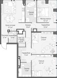 2-BD Apartment Sale, 138.7 sq. m. at Life Time, Sergeya Makeyeva Street, вл11/9с1-10, Moscow, Russia #3 2-BD Apartment Sale, 138.7 sq. m. at Life Time, Sergeya Makeyeva Street, вл11/9с1-10, Moscow, Russia #3