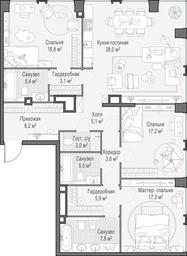 2-BD Apartment Sale, 139 sq. m. at Life Time, Sergeya Makeyeva Street, вл11/9с1-10, Moscow, Russia #2 2-BD Apartment Sale, 139 sq. m. at Life Time, Sergeya Makeyeva Street, вл11/9с1-10, Moscow, Russia #2