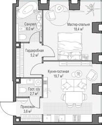 1-BD Apartment Sale, 56 sq. m. at Life Time, Sergeya Makeyeva Street, вл11/9с1-10, Moscow, Russia #2 1-BD Apartment Sale, 56 sq. m. at Life Time, Sergeya Makeyeva Street, вл11/9с1-10, Moscow, Russia #2