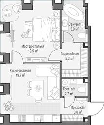 1-BD Apartment Sale, 57.1 sq. m. at Life Time, Sergeya Makeyeva Street, вл11/9с1-10, Moscow, Russia #2 1-BD Apartment Sale, 57.1 sq. m. at Life Time, Sergeya Makeyeva Street, вл11/9с1-10, Moscow, Russia #2